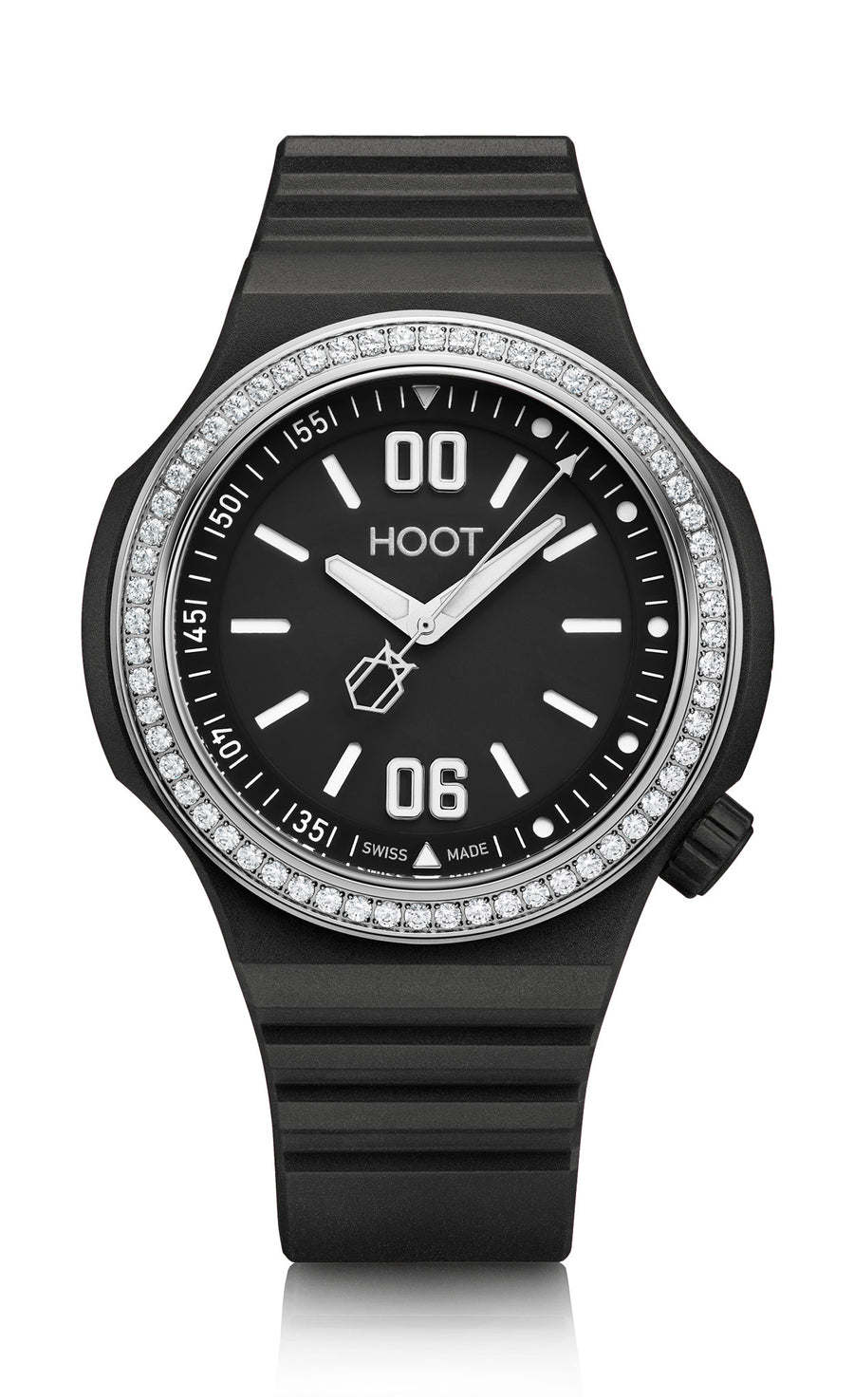 NIGHT OWL | Black White Swarovski