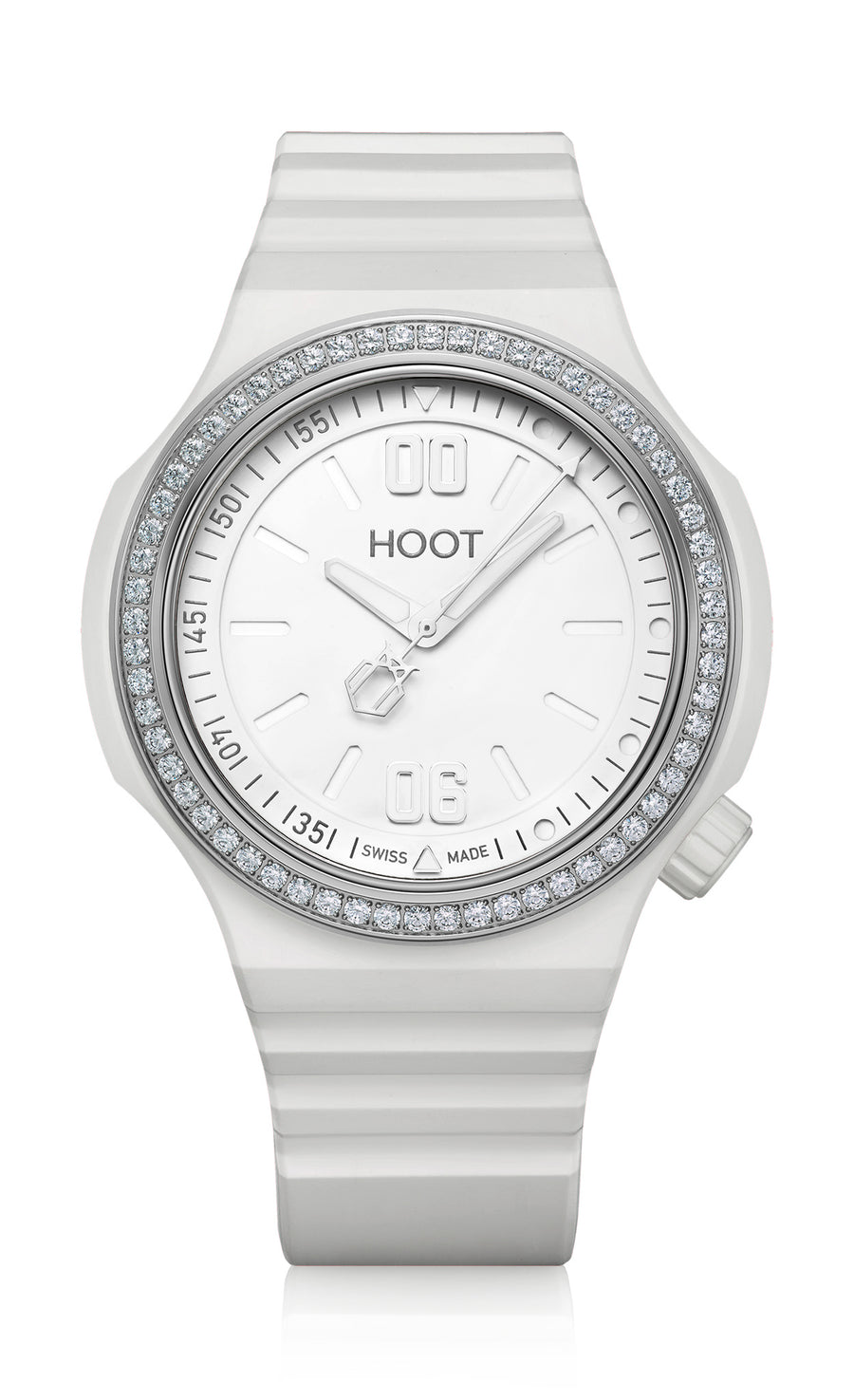NIGHT OWL | White White Swarovski